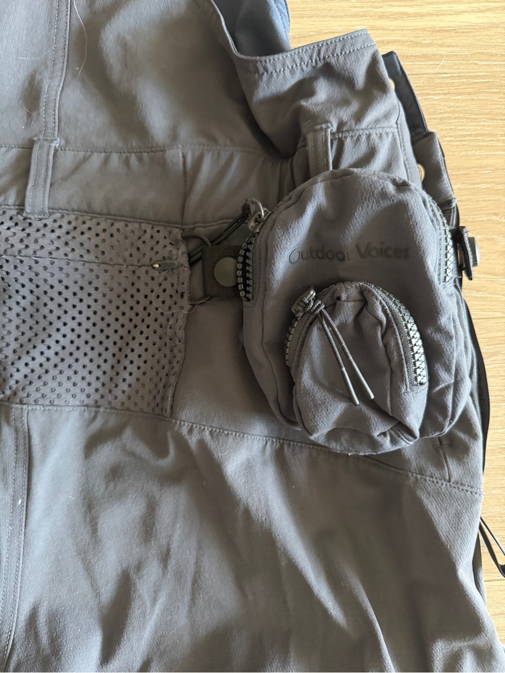 Outdoor voices rectrek overalls black cargo pocket hiking gorpcore convertible S - Picture 11 of 12